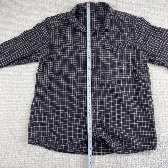 Outdoor Research Shirt Mens M Purple Check Ironhorse Long Sleeve Hemp READ** - Picture 15 of 16